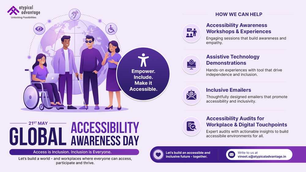 Global Accessibility Awareness Day on 21st May.