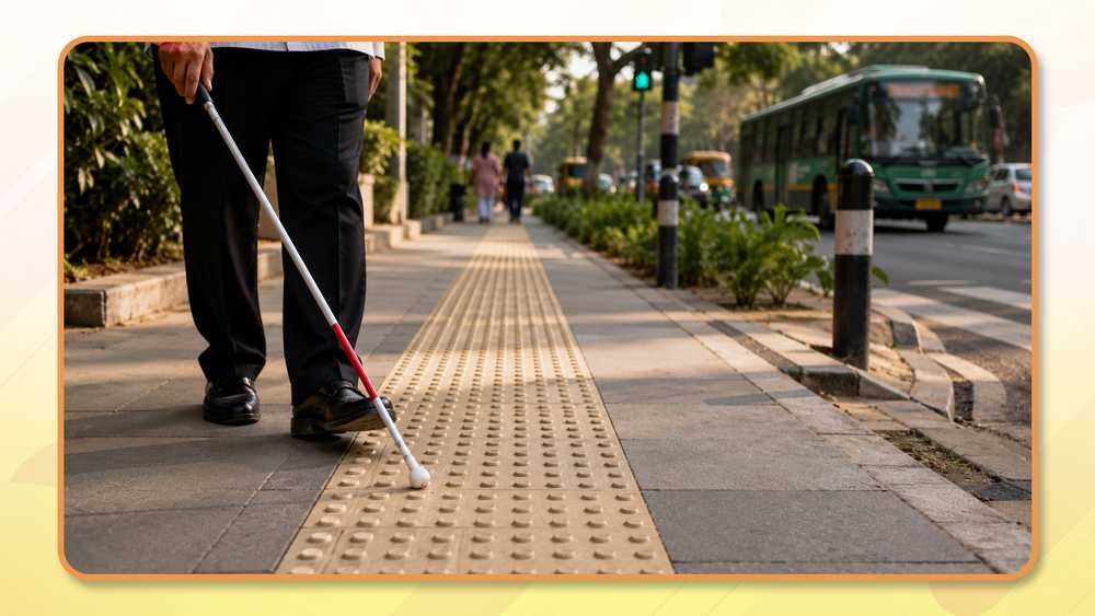 Bengaluru plans Braille-enabled footpaths for inclusive mobility.