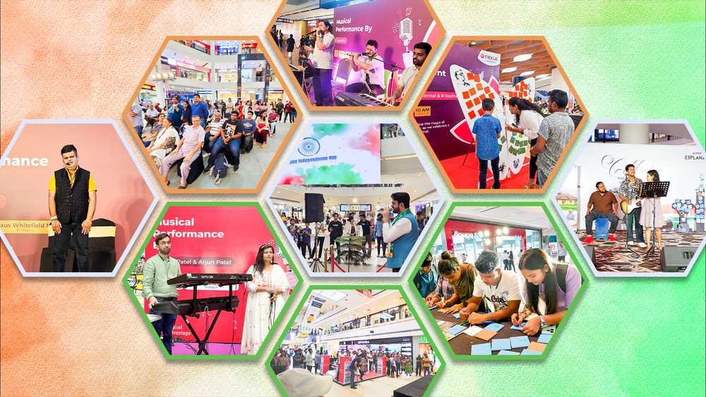 A display of multiple executions conducted across brands for Independence Day. 