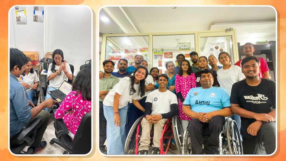 A collage of two images from the ISL sessions at Umoya sports.