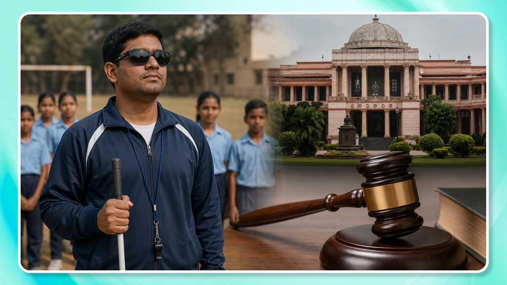 Visually impaired teacher wins job back as court bars post-hiring eligibility changes.