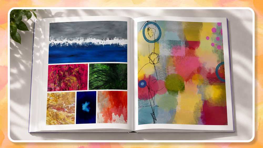 A mock-up of the magazine with the real art-works from the artists that Pacta has purchased.