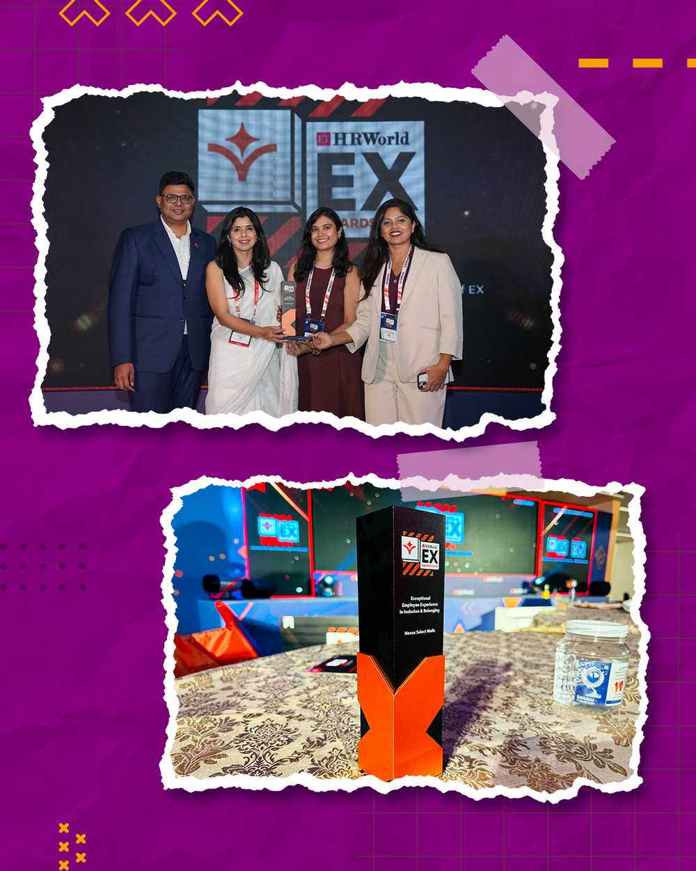 Snippets from the award ceremony. 