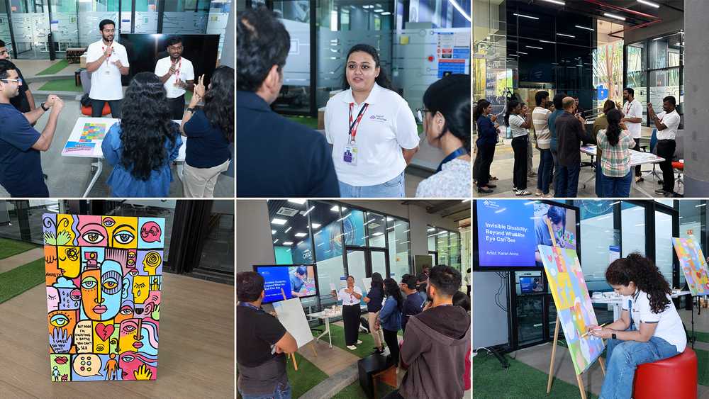 A collage of images from the GE Aerospace Immersive Inclusion Booths. 