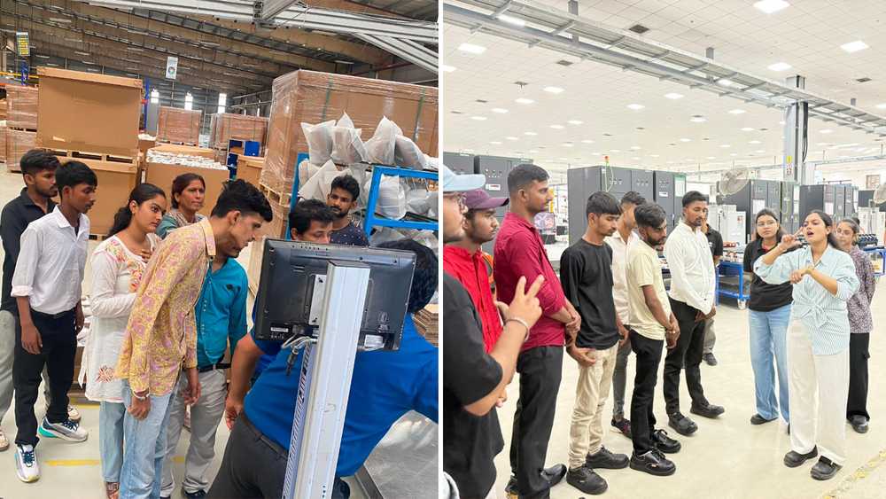 Snippets from the plant visit by hired candidates with disabilities at Tata AutoComp