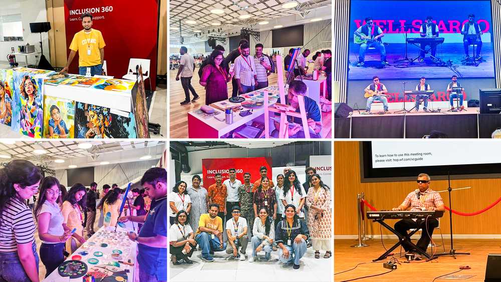 Snippets from Wells' Fargo Bangalore and Hyderabad offices.