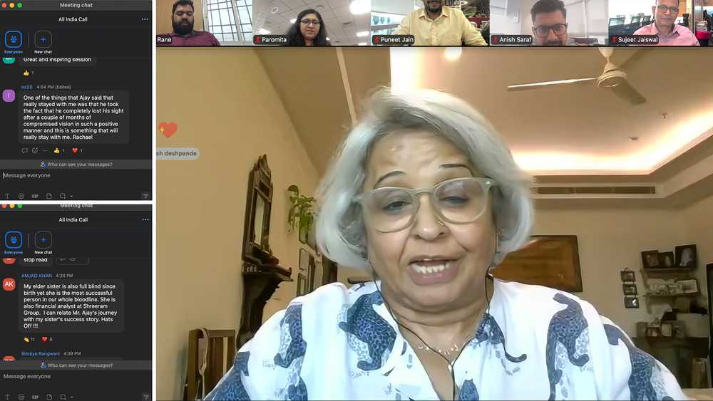 Snippets from Anarock's virtual motivational speaker session.