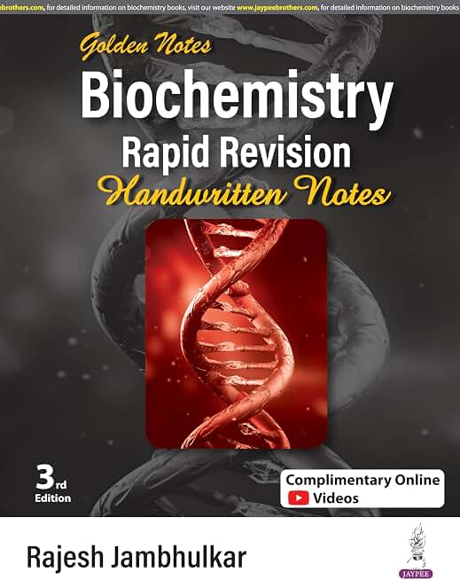 Golden Notes Biochemistry Rapid Revision Handwritten Notes