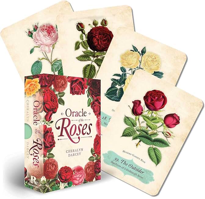 Oracle Of The Roses: 44 Gilded-Edge Full-Color Cards and 144-Page Book (Rockpool Oracle)