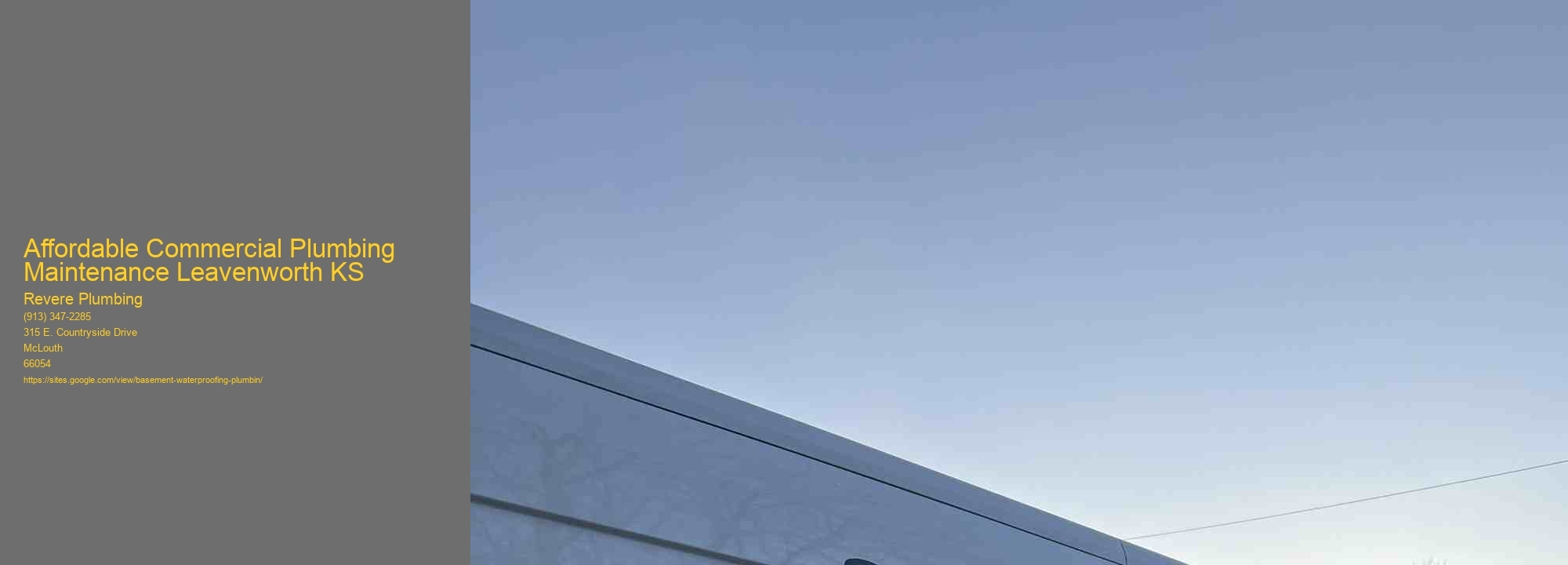 Affordable Commercial Plumbing Maintenance Leavenworth KS