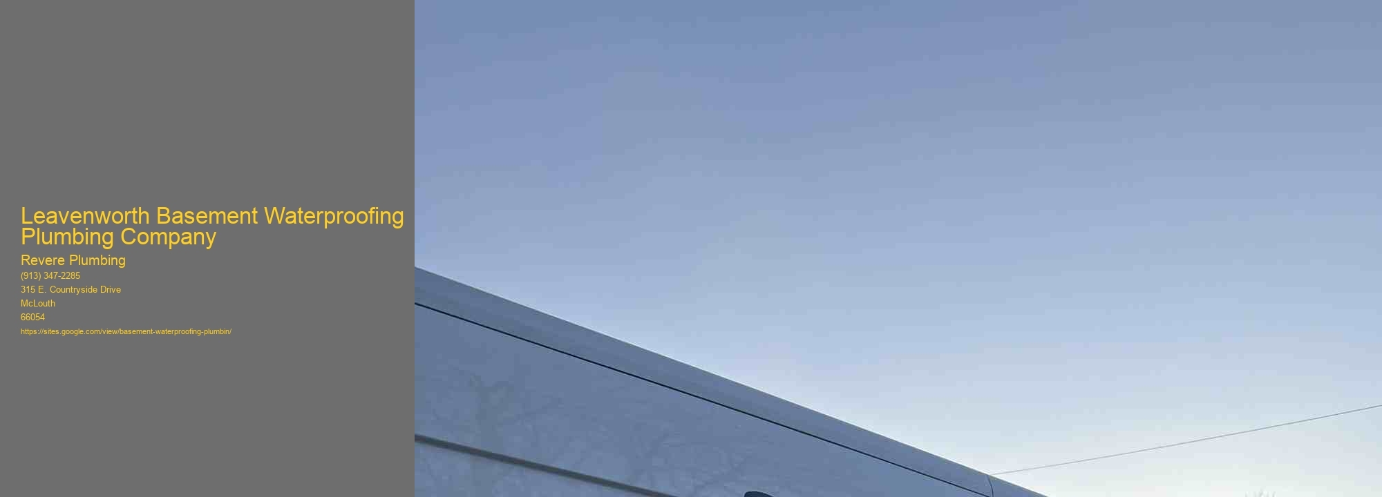 Leavenworth Basement Waterproofing Plumbing Company Revere Plumbing Leavenworth Basement Waterproofing Plumbing Company