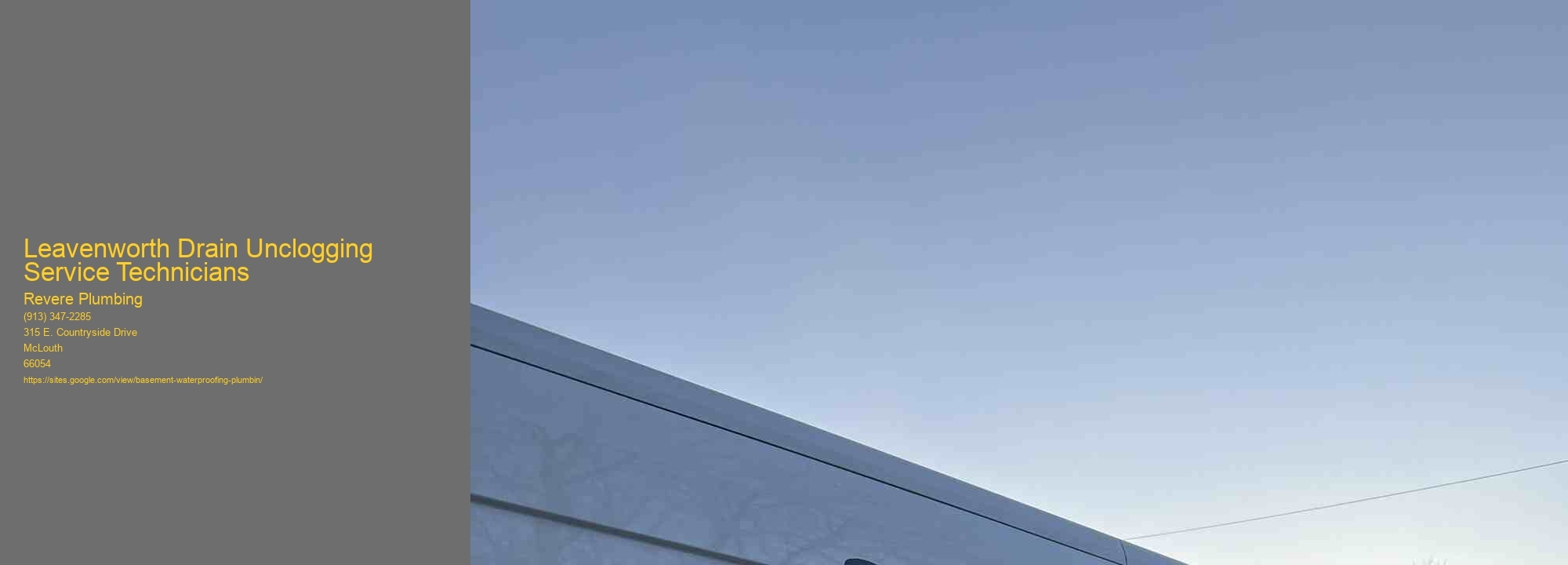 Leavenworth Drain Unclogging Service Technicians
