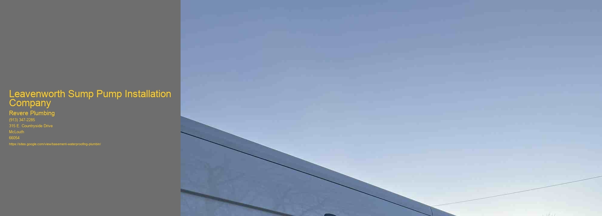 Leavenworth Sump Pump Installation Company