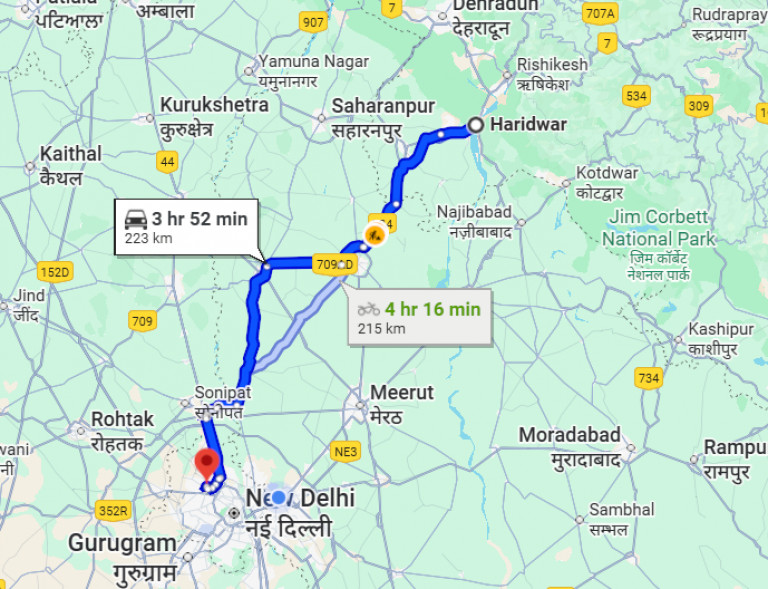 Haridwar To Delhi Taxi@ 2799 and get upto 500off