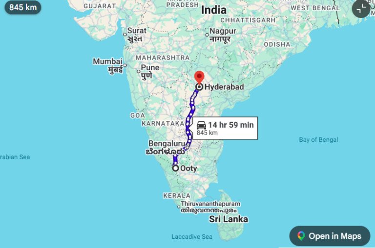 ooty-to-hyderabad-taxi-service