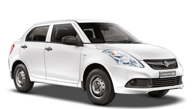 CNG CAB:DZIRE,ETIOS,EXCENT,AURA,GLANZA SIMILAR【AC】4+1 [INCLUDED 4-PAX 2 TROLLEY+2 HAND BAGS]