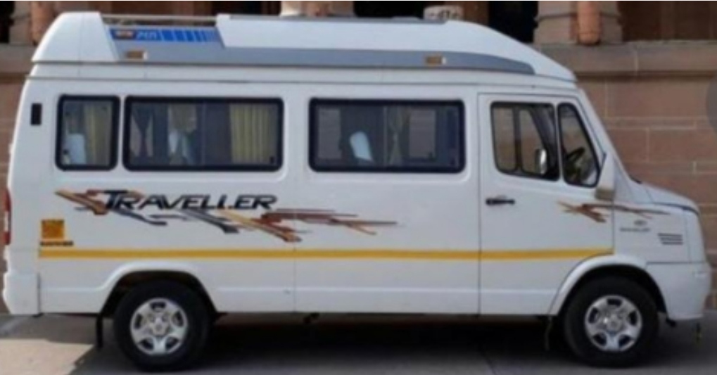 TEMPO TRAVELLER [AC] 12+1 [NCLUDED 12PAX  12 TROLLEY+12 HAND BAGS]