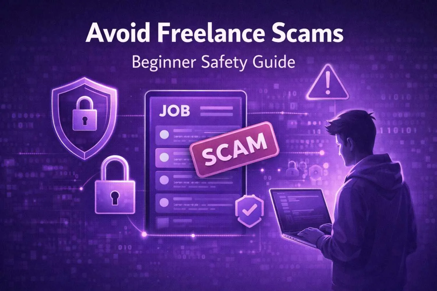 Beginners safety guide on common freelance scams