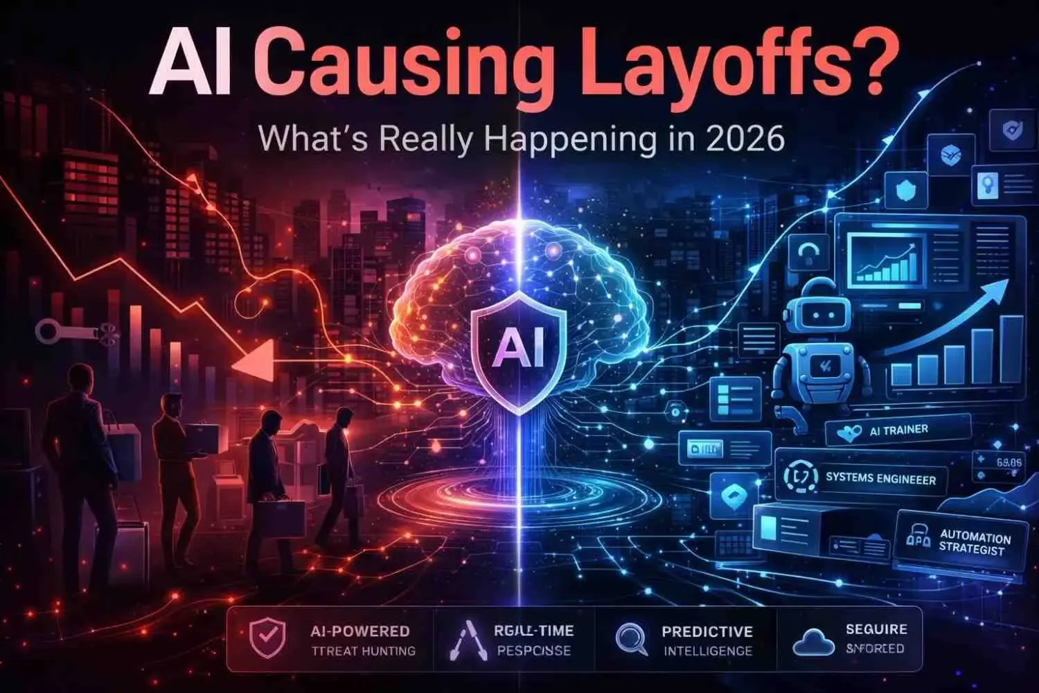 AI Causing Layoff - Abstract Illustration 