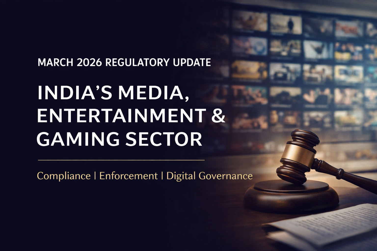 Media, Entertainment & Gaming | Quarterly Regulatory Updates Jan - Mar 2026