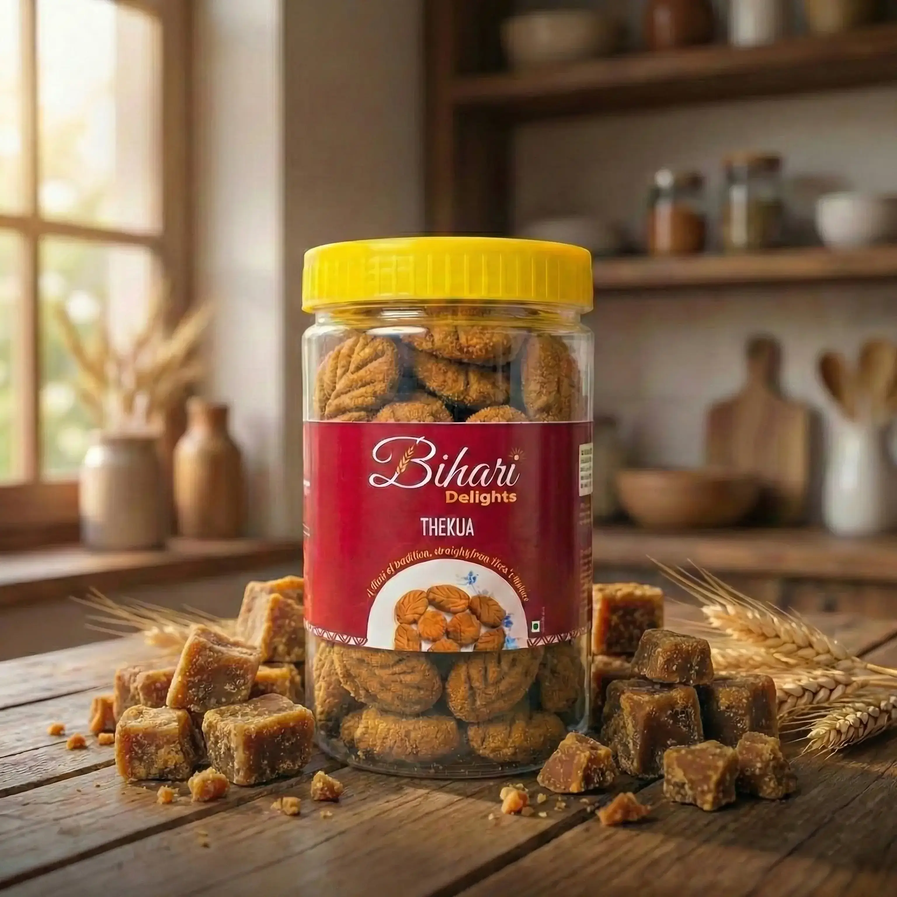 Buy Jaggery Thekua Online - Authentic Bihari Sweet