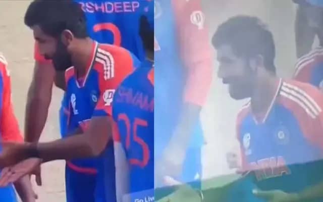 टी20 वर्ल्ड कप 2024: अंपायर से हाथ मिलाना चाहते थे जसप्रीत बुमराह लेकिन हुआ कुछ ऐसा जिसको देख आप भी नहीं रोक पाएंगे अपनी हंसी, यह रही वीडियो