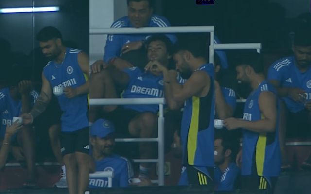 मौसम के मजे लेना आता है Rinku Singh को ड्रेसिंग रूम में चाय की चुस्की लेते हुए घूम रहे थे