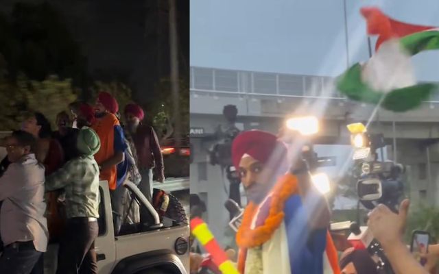 क्या जोरदार स्वागत किया है एयरपोर्ट से लेकर सड़कों तक सिर्फ Arshdeep Singh के नाम का शोर था