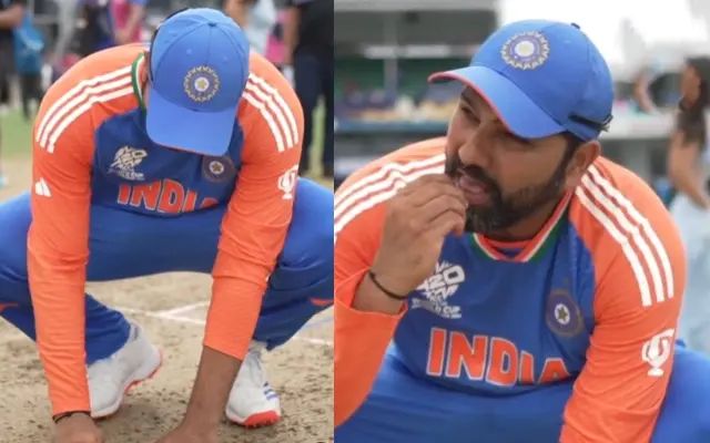 रोहित शर्मा का बड़ा खुलासा बताया T20 World Cup जीत के बाद पिच की मिट्टी क्यों खाई