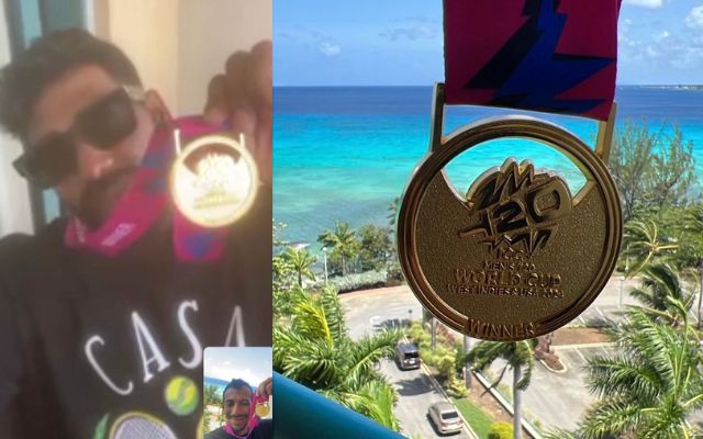 T20 World Cup जीतने के बाद क्रेजी हुए खिलाड़ी एक-दूसरे को वीडियो कॉल पर मेडल दिखा रहे हैं