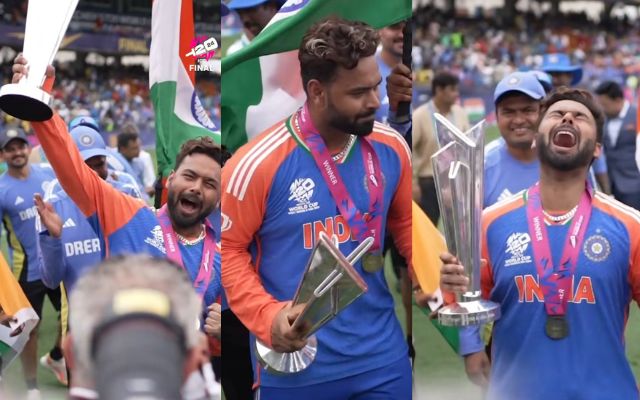 T20 वर्ल्ड कप की ट्रॉफी हाथ में लेते ही जोर-जोर से चीखने लगे थे Rishabh Pant