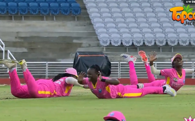 WCPL Catch Celebration Video विकेट लेने के बाद गेंदबाज का सेलिब्रेशन देख हंस-हंसकर लोट-पोट हो जाएंगे