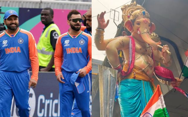 Ganesh Chaturthi: गणेश चतुर्थी पर टी20 वर्ल्ड कप की थीम में बप्पा की मूर्ति ने जीता दिल, देखें वीडियो