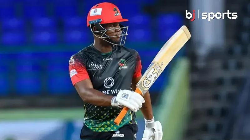 Sherfane Rutherford (Montreal Tigers) - BJ Sports - Cricket Prediction, Live Score Top 5 Players in Global T20 Canada: Standout Performances of the Season