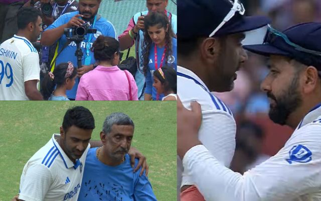 पिता से गले मिलकर इमोशनल हुए Ashwin जीत के बाद बच्चों के साथ भी बिताया समय