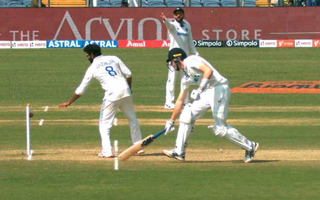 Watch Ravindra Jadejas no look run-out to wrap up New Zealand innings - BJ Sports - Cricket Prediction, Live Score