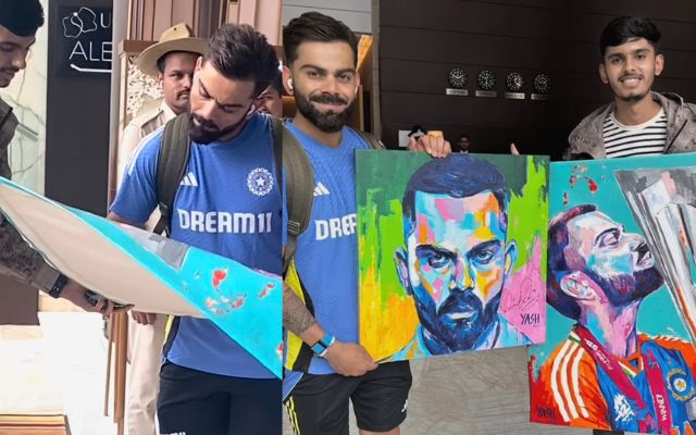 इस फैन का सपना हुआ पूरा Virat Kohli को दिखाई अपनी शानदार कला