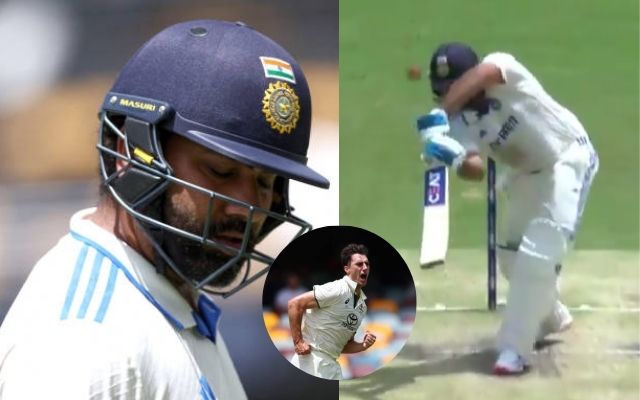 गाबा टेस्ट में 10 रन बनाकर आउट हुए रोहित भारत पर मंडराया हार और फॉलो ऑन का खतरा