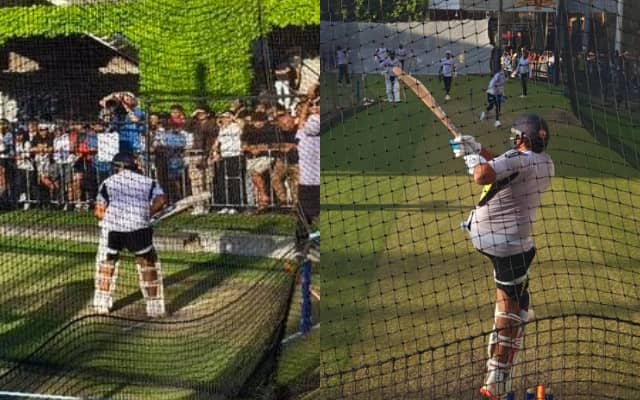 BGT 2024-25 ऑस्ट्रेलियाई गेंदबाज हो जाएं सावधान एडिलेड टेस्ट के लिए रोहित शर्मा नेट्स में जमकर बहा रहे पसीना