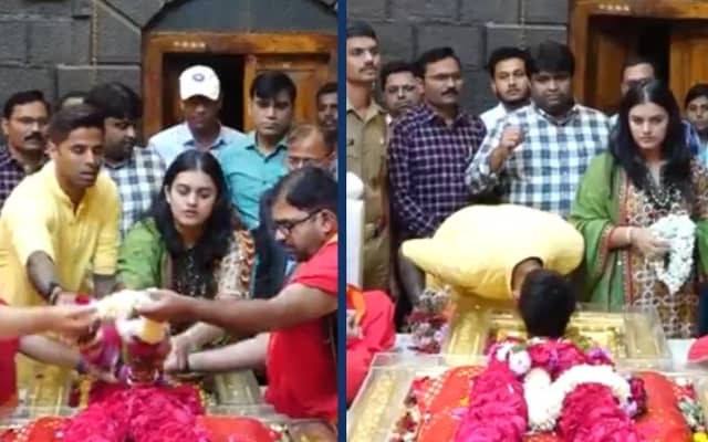 सूर्यकुमार यादव ने अपनी पत्नी देवीशा शेट्टी के साथ शिरडी के किए दर्शन, आप भी देखें वीडियो