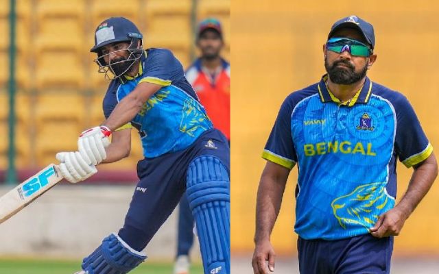 Mohammed Shami ने 22 गज पर मचाया हल्ला Champions Trophy से ठीक पहले चलाया बल्ला