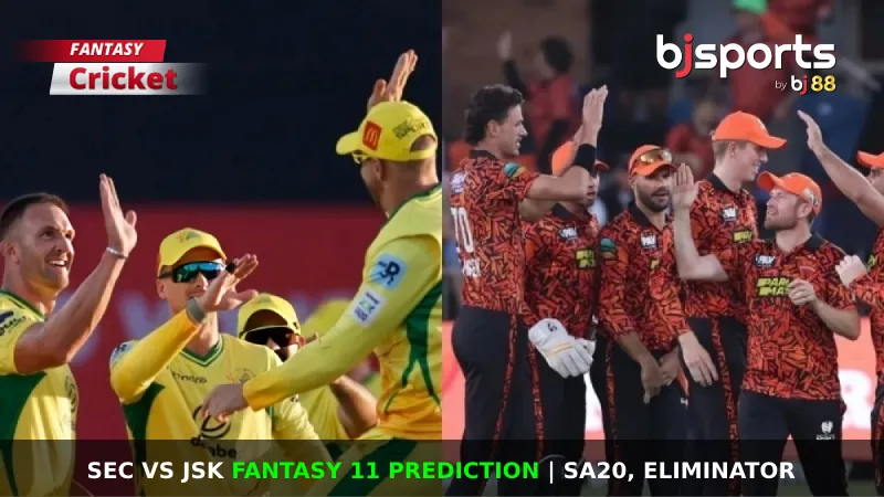 SEC vs JSK Dream11 Prediction, Eliminator, Fantasy Cricket Tips, Playing XI, Pitch Report & Injury Updates
