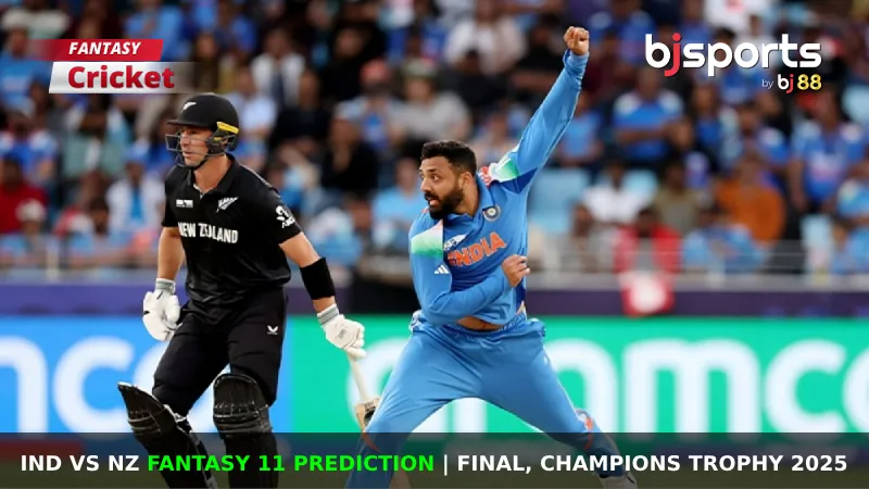 IND vs NZ Dream11 Prediction, Final, Fantasy Cricket Tips, Playing 11, Injury Updates & Pitch Report for Champions Trophy 2025