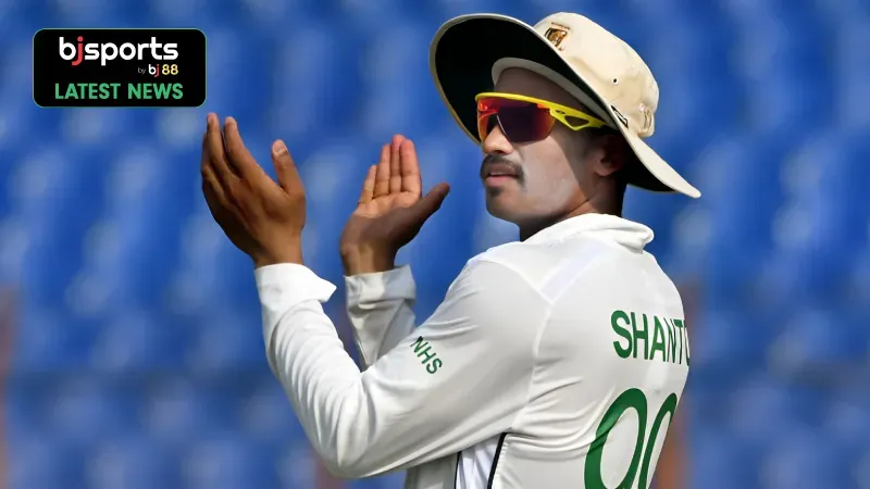 Najmul Hossain Shanto steps down as Bangladesh Test captain after Sri Lanka series defeat