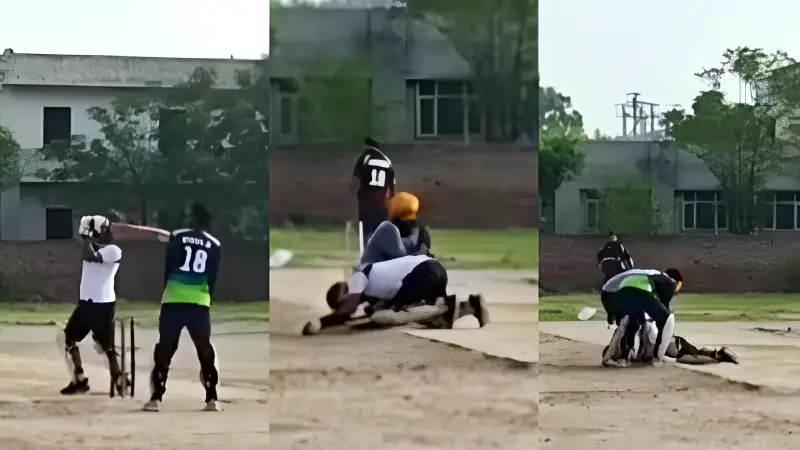 Punjab batter dies of heart attack after hitting a six, horrific video emerges