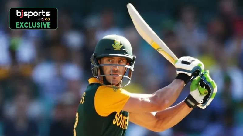 Top 3 performances of Faf Du Plessis in T20Is