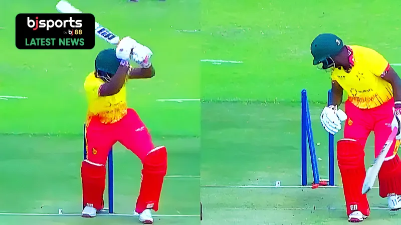 Zimbabwe Tri-Nation Series 2025 Wessly Madhevere’s bizarre hit-wicket dismissal grabs eyeballs