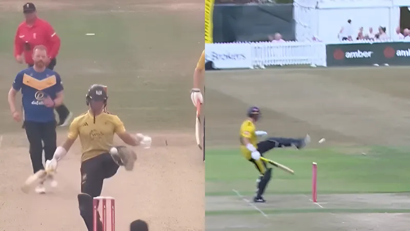 Watch Ben Charlesworth shows amazing football skills to save himself from unlucky dismissal