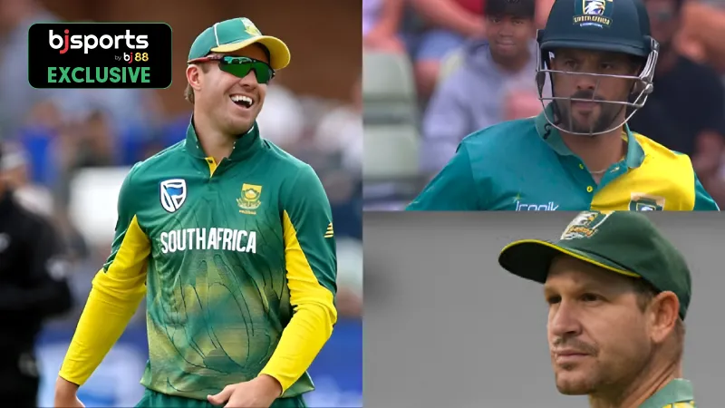 AB de Villiers (C), Sarel Erwee, JP Duminy