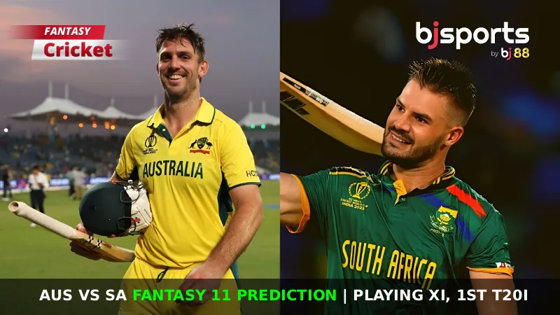 AUS vs SA Dream11 Prediction, 1st T20I, Fantasy Cricket Tips, Playing 11, Pitch report & Injury Updates